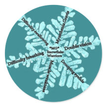 重症筋無力症認識度光沢ステッカー
