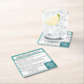 重症筋無力症認識度 スクエアペーパーコースター (インサイチュ)