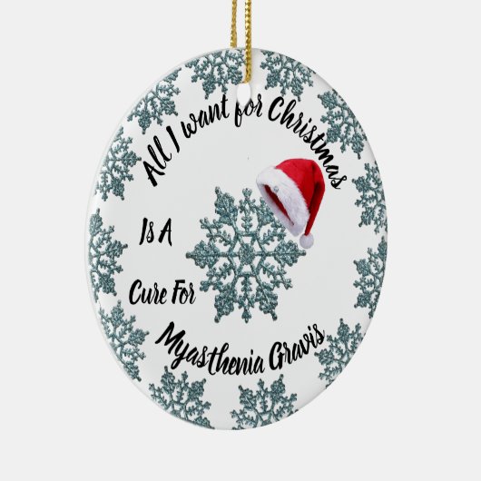 重症筋無力症認識度 セラミックオーナメント (右)