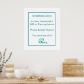 重症筋無力症認識度 ポスター (キッチン)