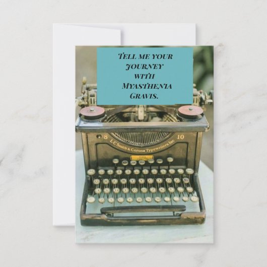 重症筋無力症認識度[D] サンキューカード (正面)