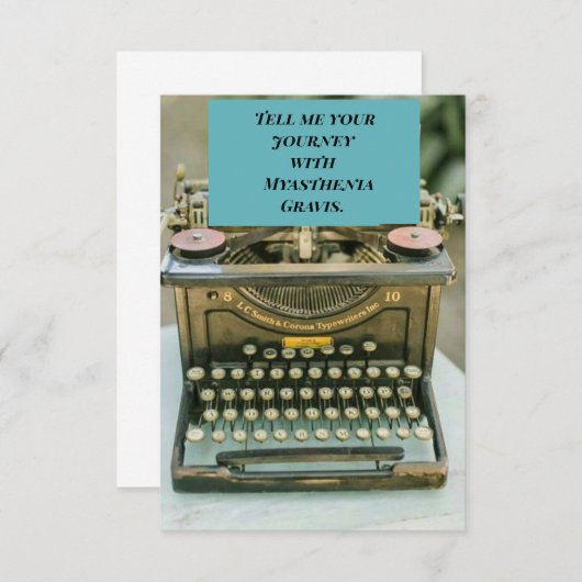 重症筋無力症認識度[D] サンキューカード (正面/裏面)