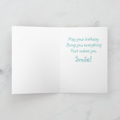 重篤な外科医誕生日 カード (内部)