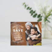 重素朴ね | セーブ・ザ・デート案内 ポストカード (スタンド正面)