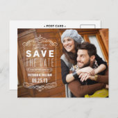 重素朴ね | セーブ・ザ・デート案内 ポストカード (正面/裏面)