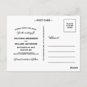 重素朴ね | セーブ・ザ・デート案内 ポストカード (裏面)