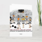 重罪かなぜ: Jailbirdの挨拶状 カード (裏面)