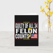 &#；重罪はアンチトランプの政治的声明を数える カード (黄色い花)