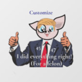 重罪大統領サンダーカーブ ウィンドウサイン (シート)