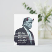 重罪救済者は刑務所の悪トランプを逃れる ポストカード (スタンド正面)