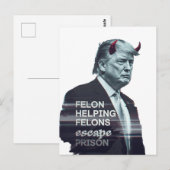 重罪救済者は刑務所の悪トランプを逃れる ポストカード (正面/裏面)