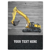 重装備事業用掘削機建築 クリップボード (裏面)