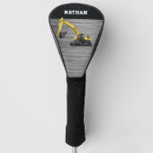 重装備事業用掘削機建築 ゴルフヘッドカバー (正面)