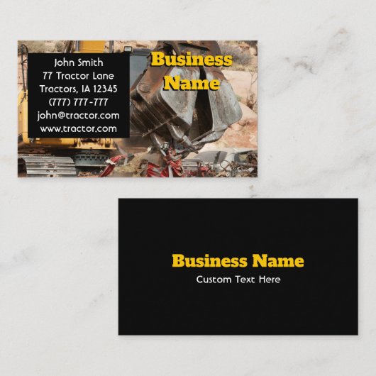 重装備（黒） 名刺 (正面/裏面)