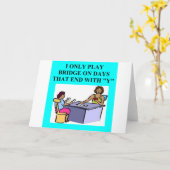 重複したブリッジ・プレーヤーのデザイン カード (黄色い花)