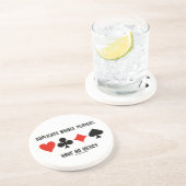 重複したブリッジ・プレーヤーは慈悲カードスーツを持っていません コースター (側面)