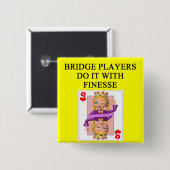 重複したブリッジ・プレーヤー 缶バッジ (正面&裏面)