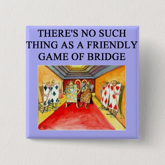 重複した橋ゲームプレーヤー 缶バッジ (正面)