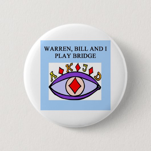 重複した橋ゲームプレーヤー 缶バッジ (正面)