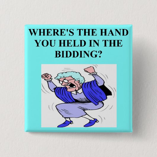 重複した橋ゲームプレーヤー 缶バッジ (正面)