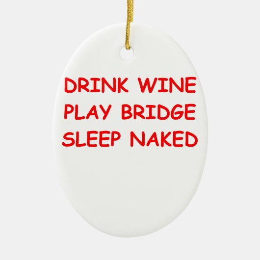 重複した橋 セラミックオーナメント (正面)