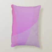 重複するイニシャル |ピンクモダン幾何学的 アクセントクッション (裏面(縦))