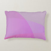 重複するイニシャル |ピンクモダン幾何学的 アクセントクッション (裏面)