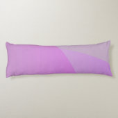 重複するイニシャル |ピンクモダン幾何学的 ボディピロー (裏面)