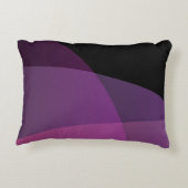 重複するイニシャル |紫モダンとピンク アクセントクッション (裏面)