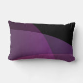 重複するイニシャル |紫モダンとピンク ランバークッション (裏面)