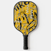 重複する名前をすべて黄色で繰り返し ピックルボールラケット (正面)