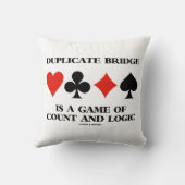 重複ブリッジはカウントと論理のゲームである クッション (裏面)