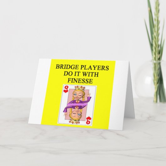 重複ブリッジプレーヤー カード (正面)