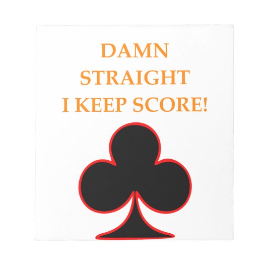 重複ブリッジ ノートパッド (正面)