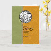 重要である唯一の勇気 カード (黄色い花)