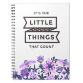 重要なのは小さなことですフローラノート ノートブック (正面)