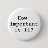 重要なのはITスローガン引用文タイポグラフィ 缶バッジ (正面)