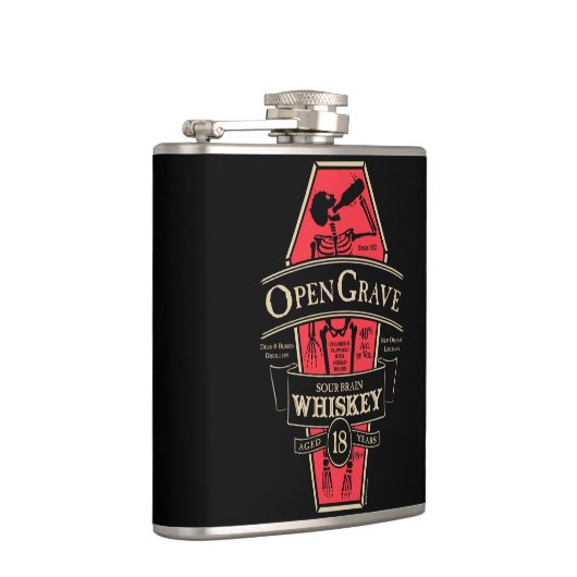 重要なウィスキーのフラスコを開けて下さい フラスク (右)