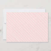 重要なスクリプトピンク写真卒業 案内状 (裏面)