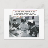 重要なナース – 愛らしい帽子 ポストカード (正面)