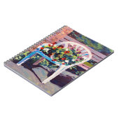 重要なノートをこの赤い黄色の青で置く ノートブック (左側)