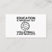 重要なバレーボール教育はより重要である 名刺 (正面)