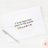 重要なパズルだ ラウンドシール (封筒)