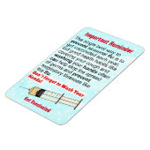 重要なリマインダーマグネット マグネット (左側)