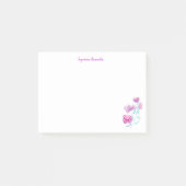 重要なリマインダー菊の水色 ポストイット (正面)