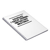 重要な会議で描いたドードル ノートブック (右側)