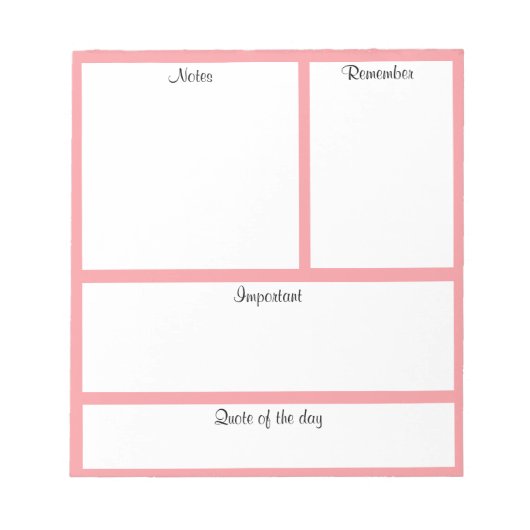 重要な作業を覚える – メモ帳 (正面)