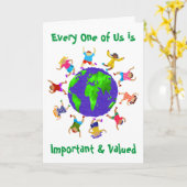 重要な子どもと重要な子ども カード (黄色い花)