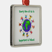 重要な子どもと重要な子ども メタルオーナメント (右)