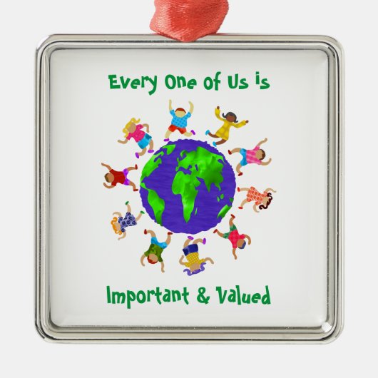 重要な子どもと重要な子ども メタルオーナメント (正面)